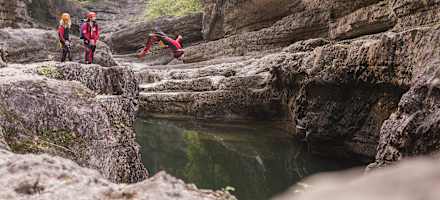 Hotel Obermayr Themenshooting Canyoning