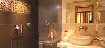 BergSPA & Hotel Zamangspitze Badezimmer