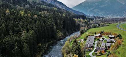 Landgut Moserhof Chaletdorf von Oben