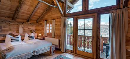 Landgut Moserhof Berg Chalet Schlafzimmer