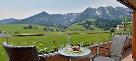 Hotel Garni Tirol Balkon Aussicht