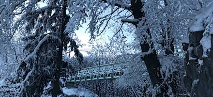 Wanderweg Burg Plankenstein Winter