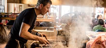 Küche in der Scotonihütte