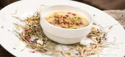 Bergblüten Heusuppe