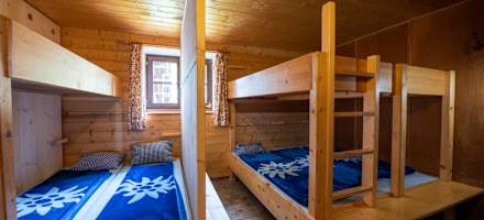 Betten in der Traunsteiner Hütte