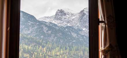 Ausblick auf der Traunsteiner Hütte