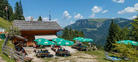Schlernbödelehütte oberhalb von Bad Ratzes/Seis