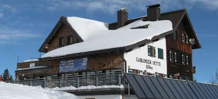 Die Gablonzer Hütte im Winter