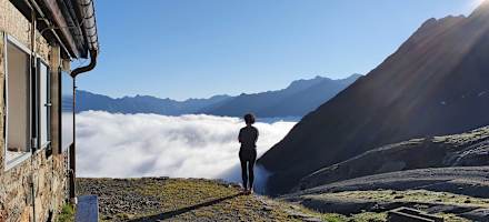 Sonnenaufgang auf der Hauerseehütte