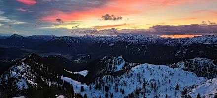 Stimmung am Hochfellnhaus im Chiemgau