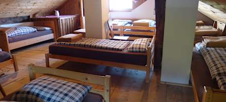 10er-Mehrbettzimmer auf der Klausner Hütte