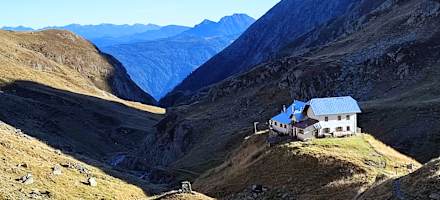 Blick auf die Lodnerhütte