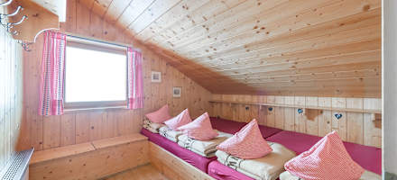 Zimmer auf der Amberger Hütte