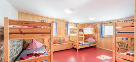 Zimmer auf der Amberger Hütte