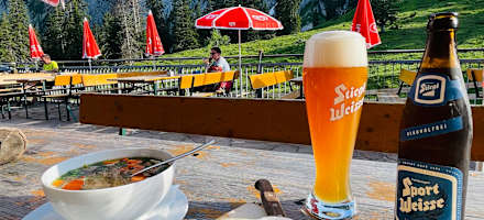 Eine Brettljause und ein alkoholfreies Weizen – was gibt es besseres?