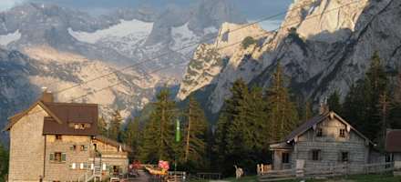 Die Gablonzer Hütte am Gosau Kamm