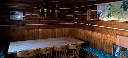 Stube der Mülheimer Eifelhütte