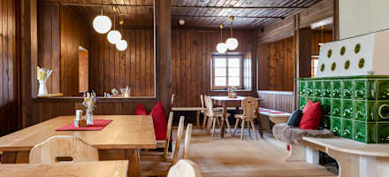 Innenraum der Anhalterhütte