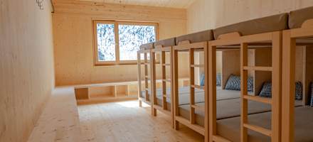 Das Schlaflager der Anhalterhütte