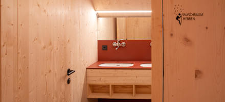 Waschräume in der Totalphütte