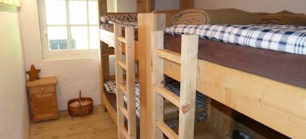 8er-Mehrbettzimmer auf der Klausner Hütte