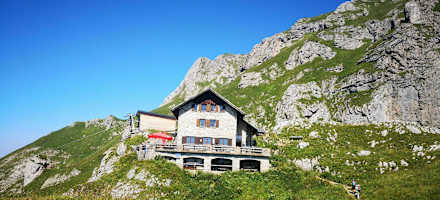 Die Bad Kissinger Huette in den Allgäuer Alpen
