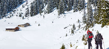 Mit den Tourenskiern zur Selbstversorgerhütte