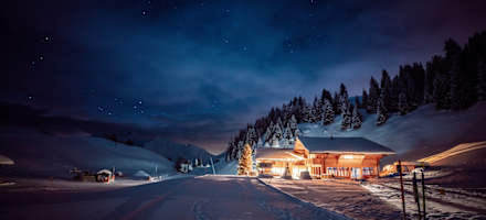 Berghaus Elsigenalp im Winter