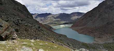Blick auf die Höchster Hütte im hintersten Ultental