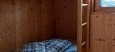 Zimmer in der Capanna Cristallina