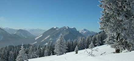 Die Landschaft lädt auch im Winter zu Aktivitäten ein.