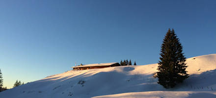 Ein schöner Winterwanderweg führt zur Mittelalpe