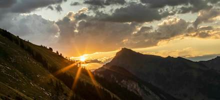 Alpengasthof Edelweiß am Öberle - Sonnenuntergang