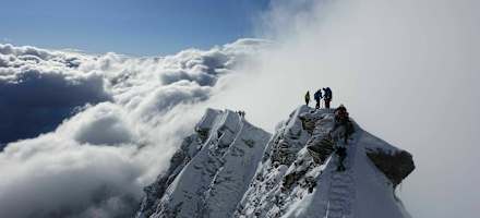 Erzherzog-Johann-Hütte - Bergsteiger am Kleinglockner