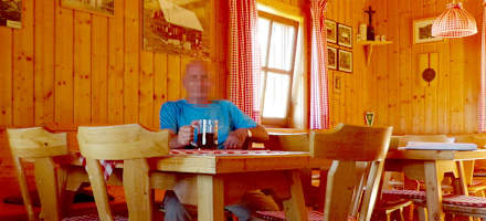 In der Stube der Feldnerhütte