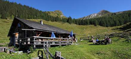 Die Hühnerkaralm im hinteren Hubalmtal