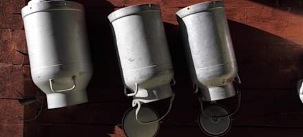 Milchkannen auf der Vorderkaseralm