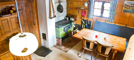 Die gemütliche Stube der Gründhütte