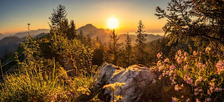 Sonnenuntergang auf der Haaralm