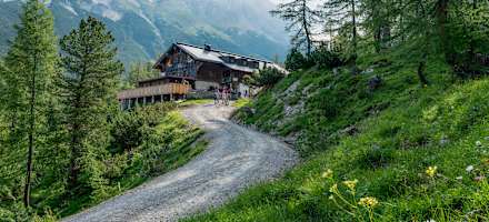 Das Haus ist auch mit dem Mountainbike erreichbar.