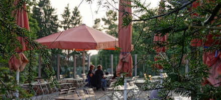 Die Terrasse ist einladend.