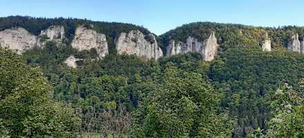 Die Hausener Wände in der Nähe des Ebinger Hauses sind ein beliebtes Klettergebiet.