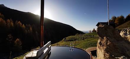 Entspannung pur im Hotpot beim Berghaus Heimeli