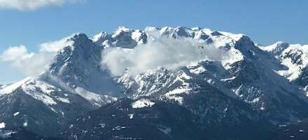 Blick von der Freilassinger Hütte auf den Hochkönig