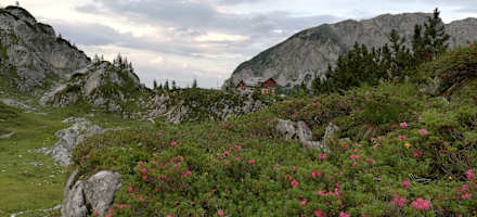 Stimmungsbild auf der Laufener Hütte 