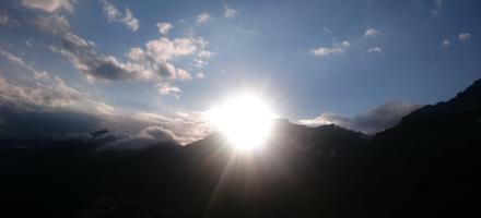 Sonnenuntergang auf der Birnlückenhütte