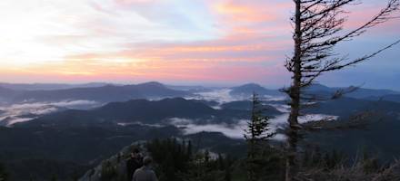 Blick ins Tal von der Waldfreundehütte Obersberg