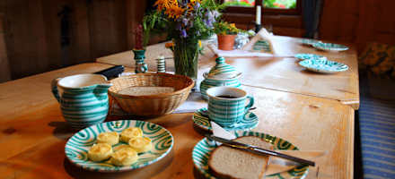 Hofeigene Produkte auf der Modereggalm