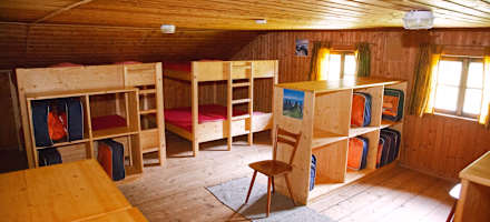 Bettenlager der Kloaschaualm