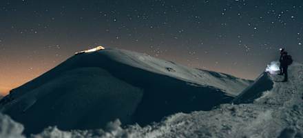 Nächtlicher Aufstieg auf die Kuhleitenhütte